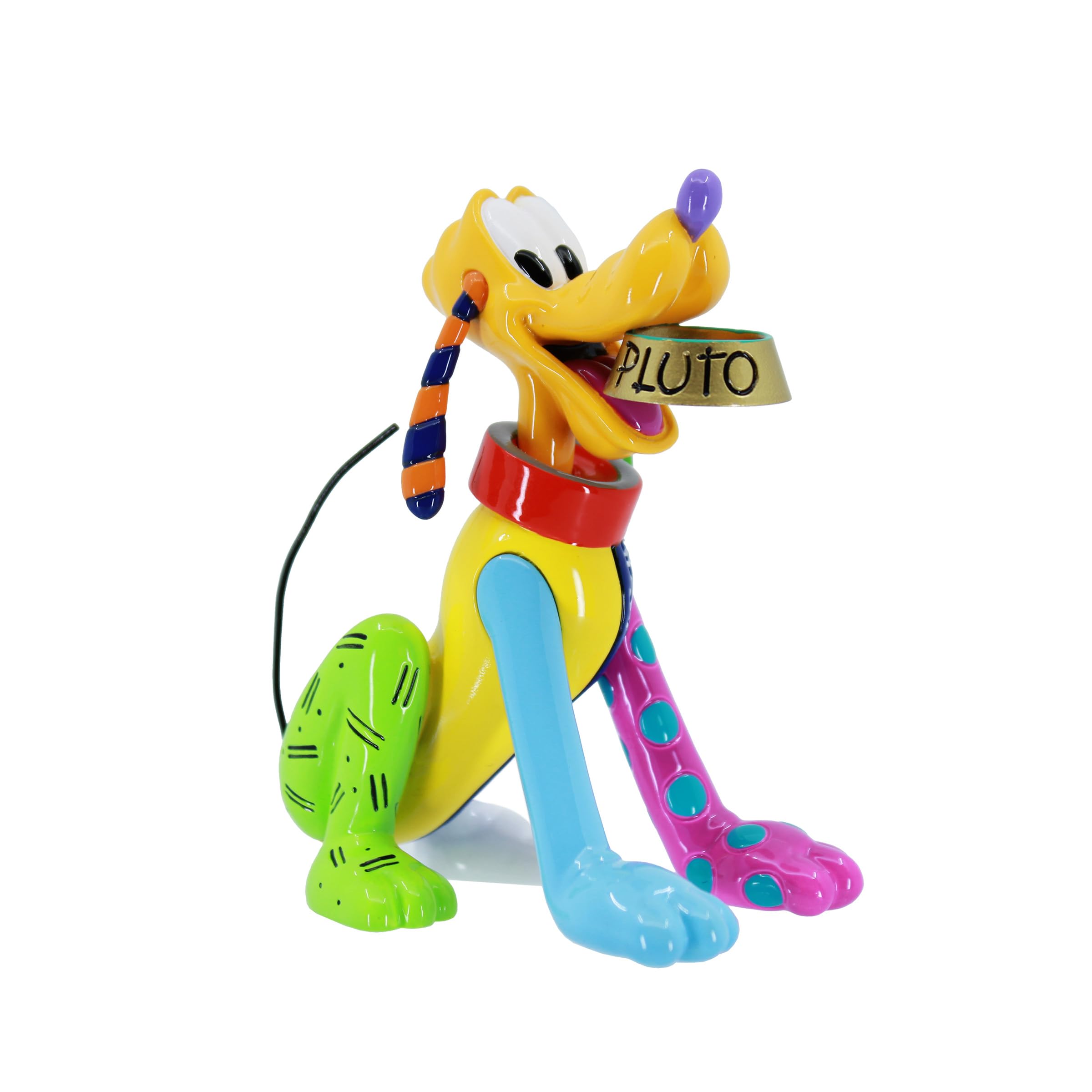 Amazon.com: Enesco Disney Britto Pluto with Dog Bowl 95th
